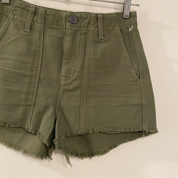 Citizens Of Humanity Meghan Surplus Combat Green Cargo Shorts - Picture 6 of 15